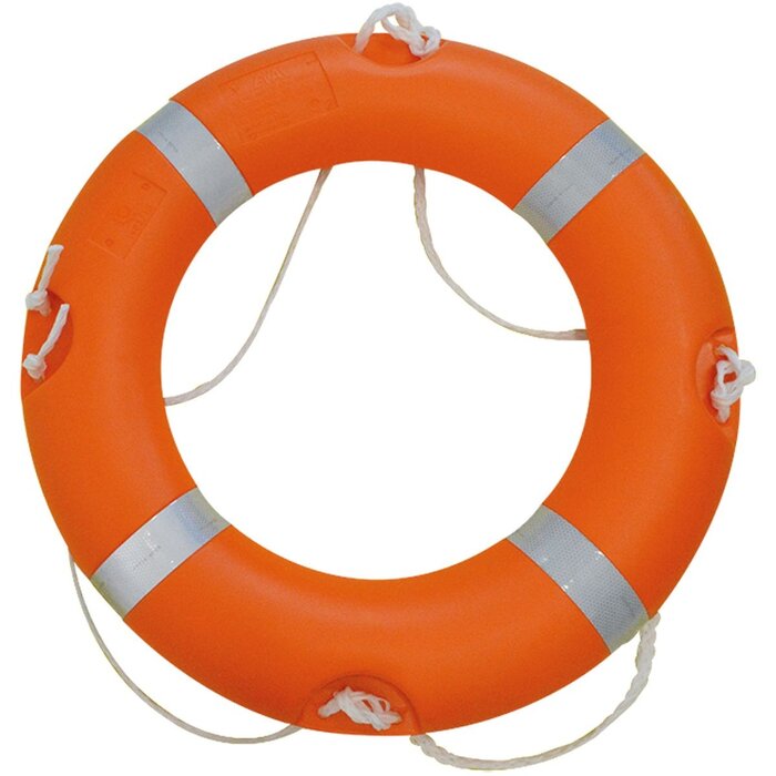 Reddingsboei In Kast op Paal met Reddingslijn