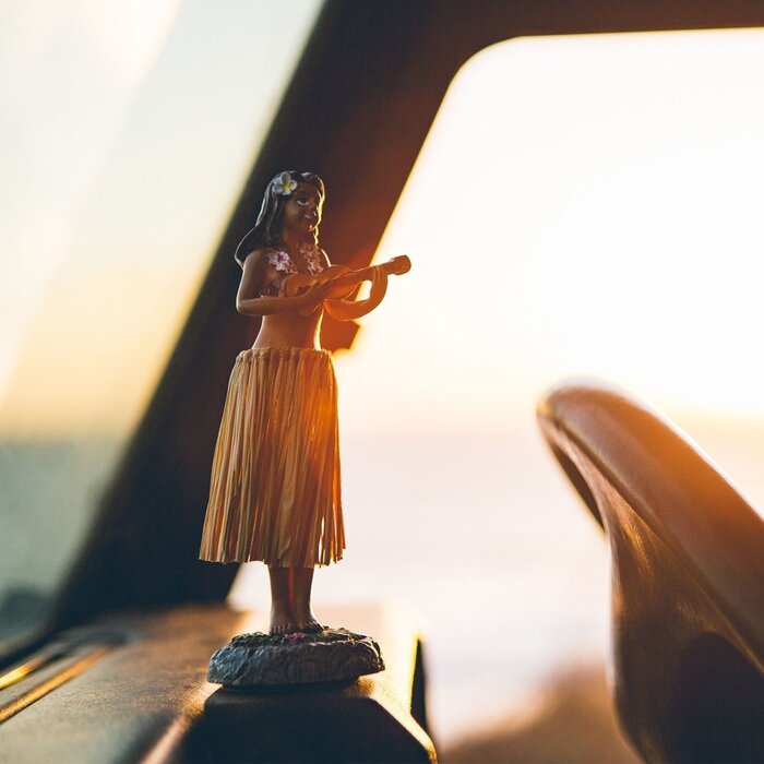 Devoted Hula Girl Dashboard Doll