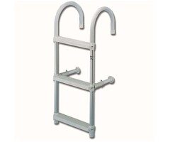 Removable Hook On Boat Ladder 3 Steps 86x37cm Aluminium