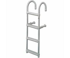 Removable Hook On Boat Ladder 4 Steps 117x37cm Aluminium