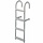 Removable Hook On Boat Ladder 4 Steps 117x37cm Aluminium