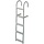 Removable Hook On Boat Ladder 5 Steps 148x37cm Aluminium