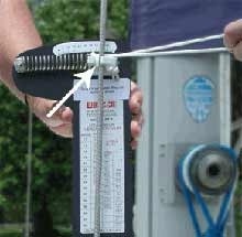 Loos & Co stay tension gauge how to measure step 2