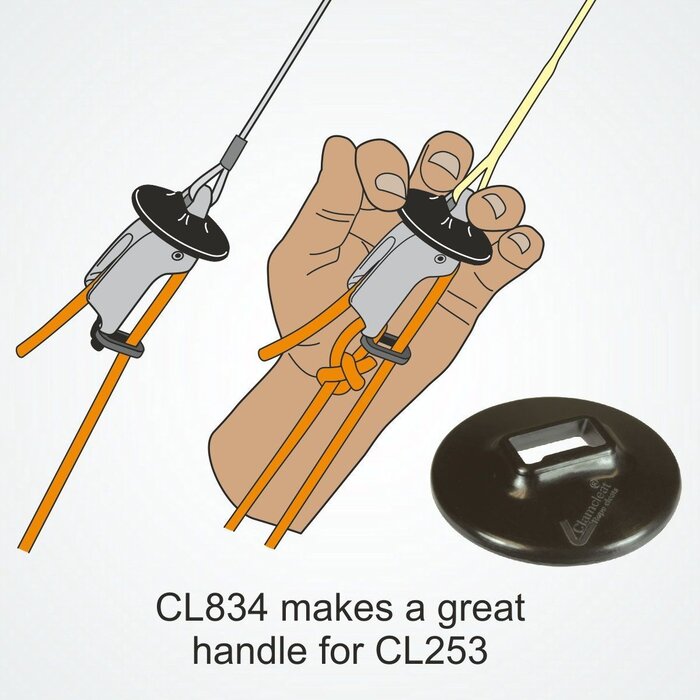 Clamcleat Trapeze & Neerhouder Geanodiseerd
