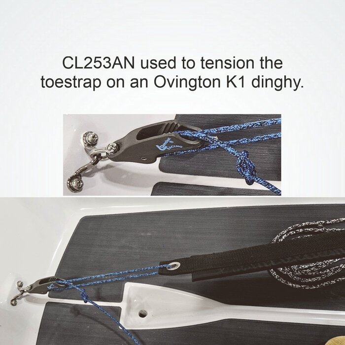 Clamcleat Trapeze & Vang Anodized