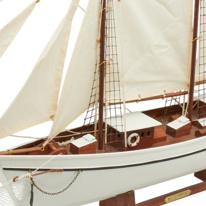 Zeilboot Model Belle Poule 90cm Wit