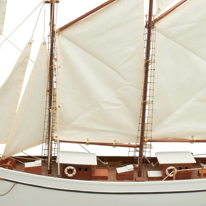 Sailboat Model Belle Poule 90cm White