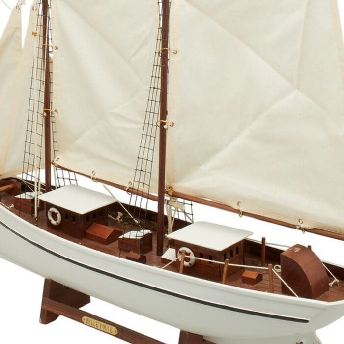 Zeilboot Model Belle Poule 90cm Wit