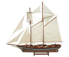 Zeilboot Model Belle Poule 90cm Zwart