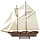 Zeilboot Model Belle Poule 90cm Zwart