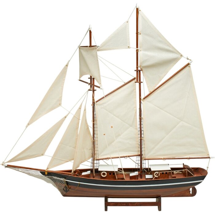 Sailboat Model Belle Poule 90cm Black