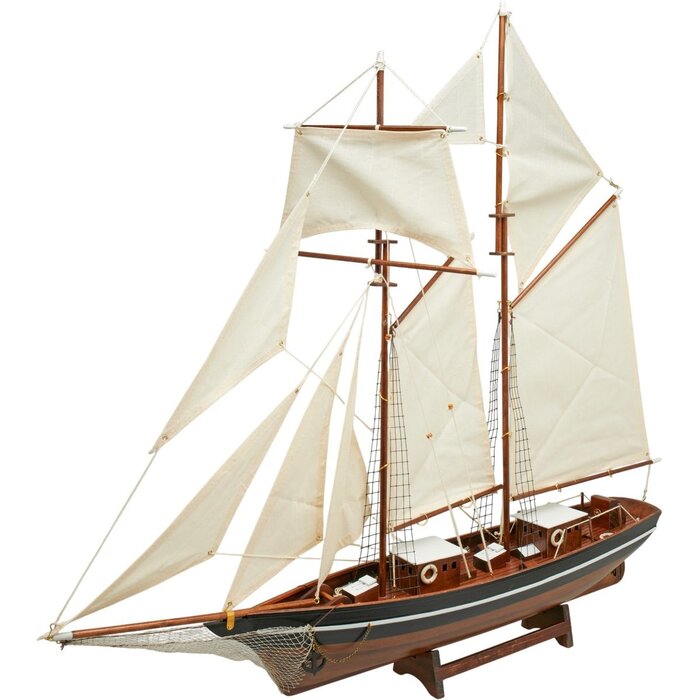 Sailboat Model Belle Poule 90cm Black