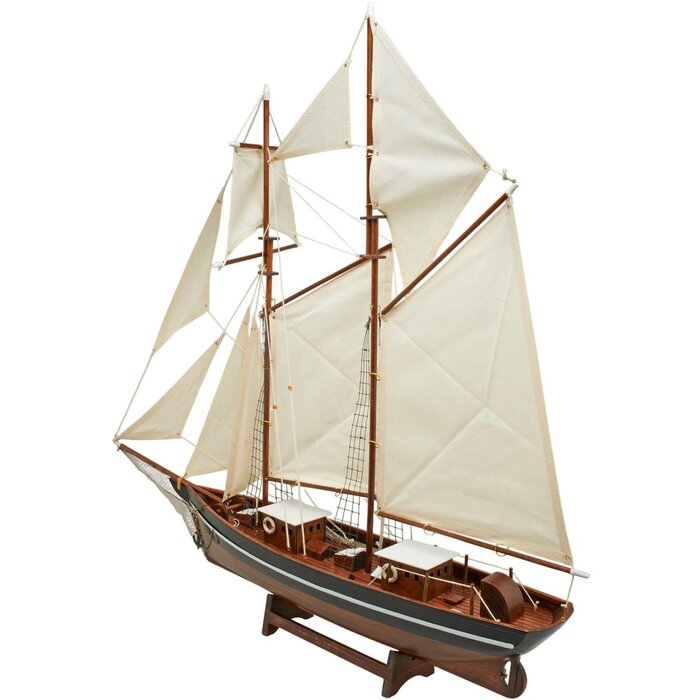 Zeilboot Model Belle Poule 90cm Zwart