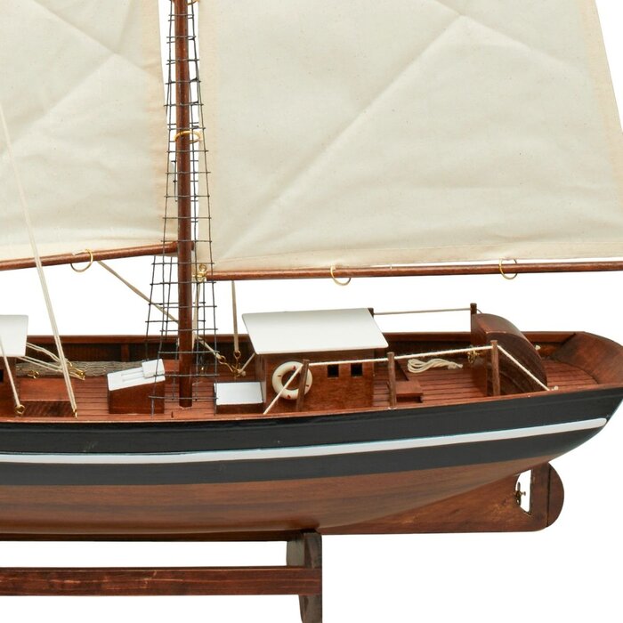 Zeilboot Model Belle Poule 90cm Zwart