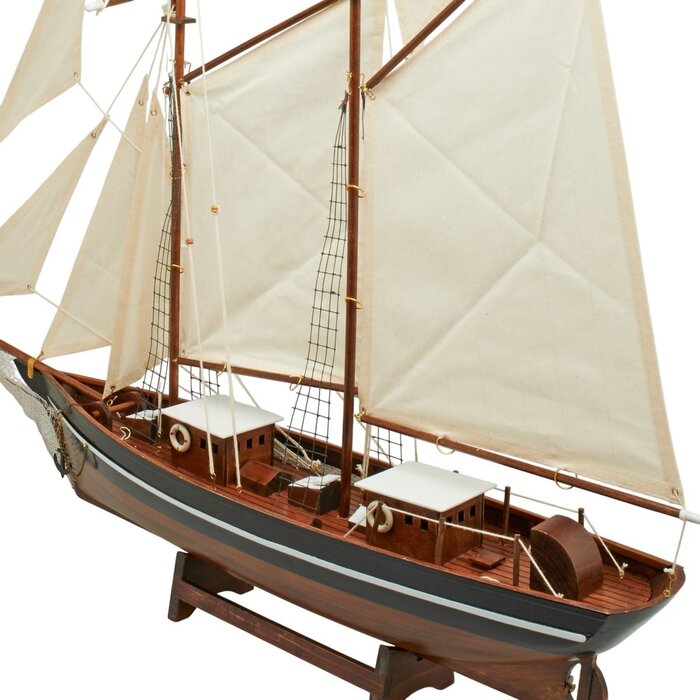 Sailboat Model Belle Poule 90cm Black