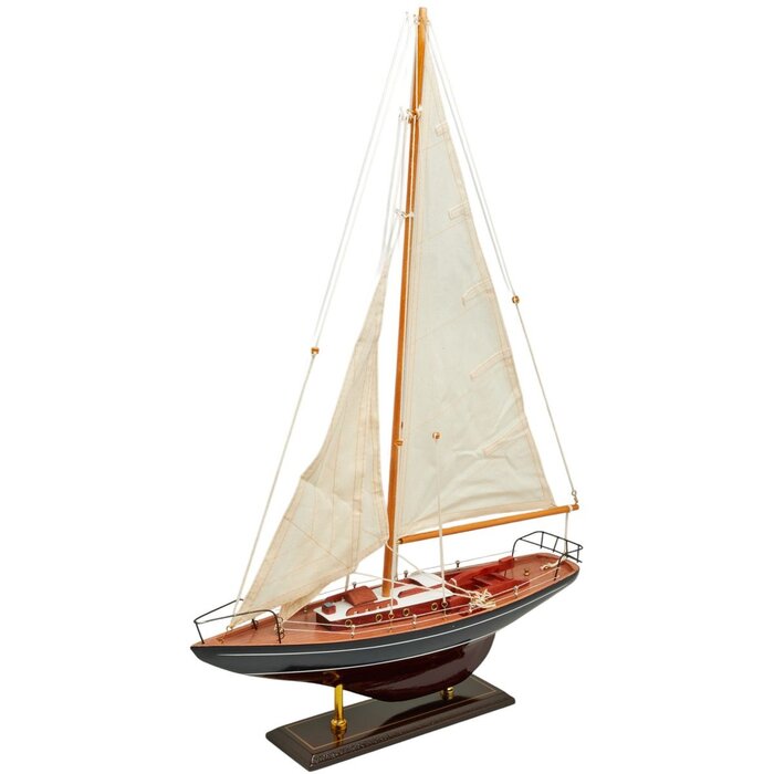 Sailboat Model 45cm Dark Blue