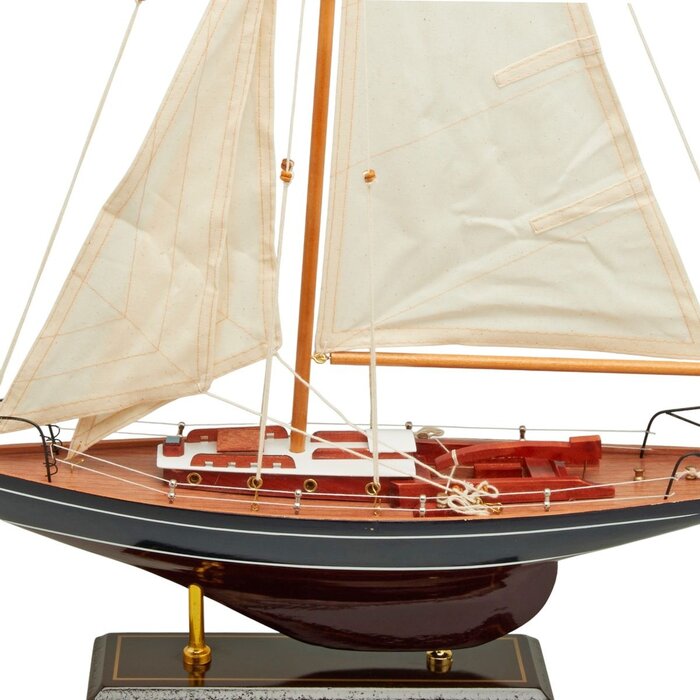 Sailboat Model 45cm Dark Blue
