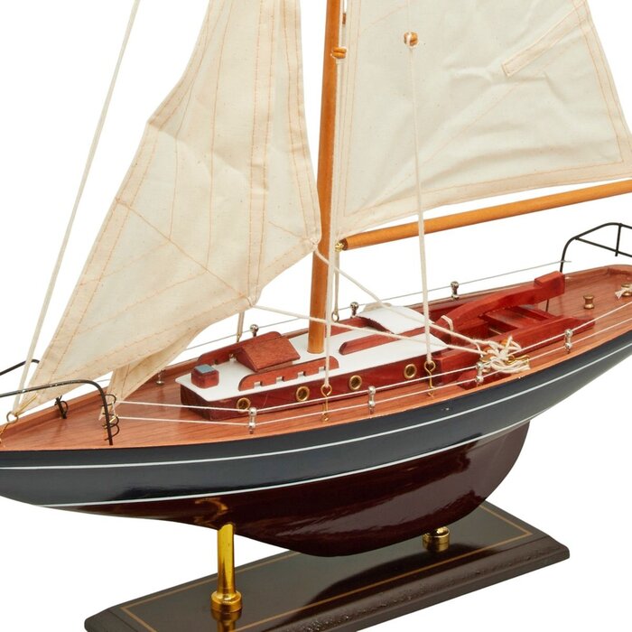 Sailboat Model 45cm Dark Blue