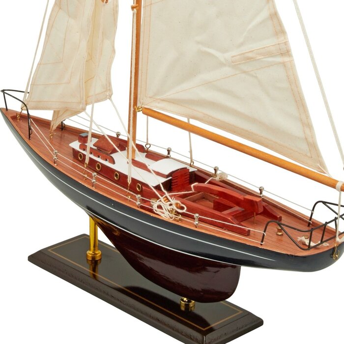 Sailboat Model 45cm Dark Blue