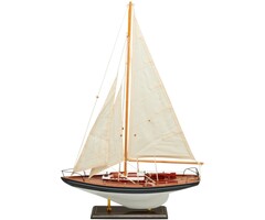 Zeilboot Model 45cm Donkerblauw-Wit