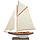 Zeilboot Model 63cm Donkerblauw-Wit