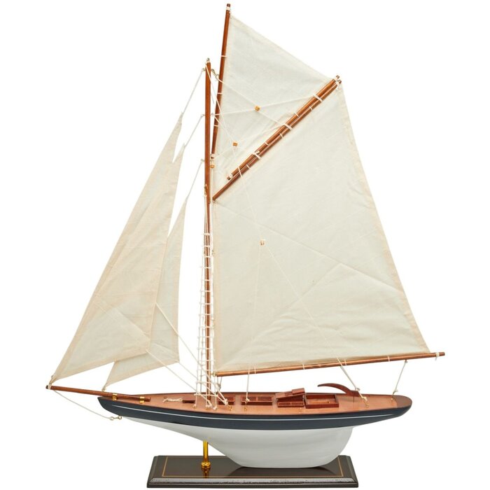 Sailboat Model 63cm Dark Blue-White