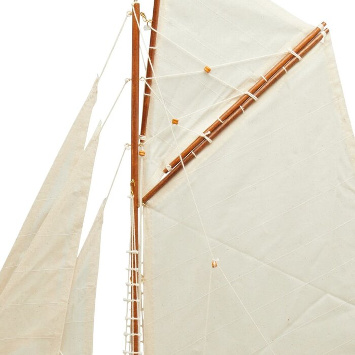 Zeilboot Model 63cm Donkerblauw-Wit