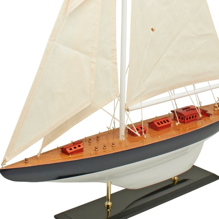 Zeilboot Model 65cm Donkerblauw