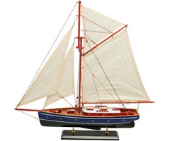 Zeilboot Model 58cm Blauw