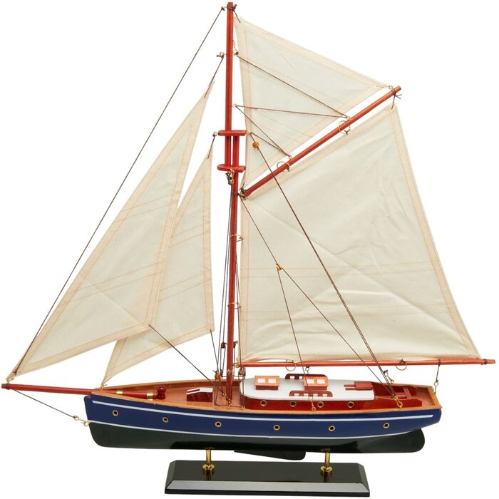 Zeilboot Model 58cm Blauw