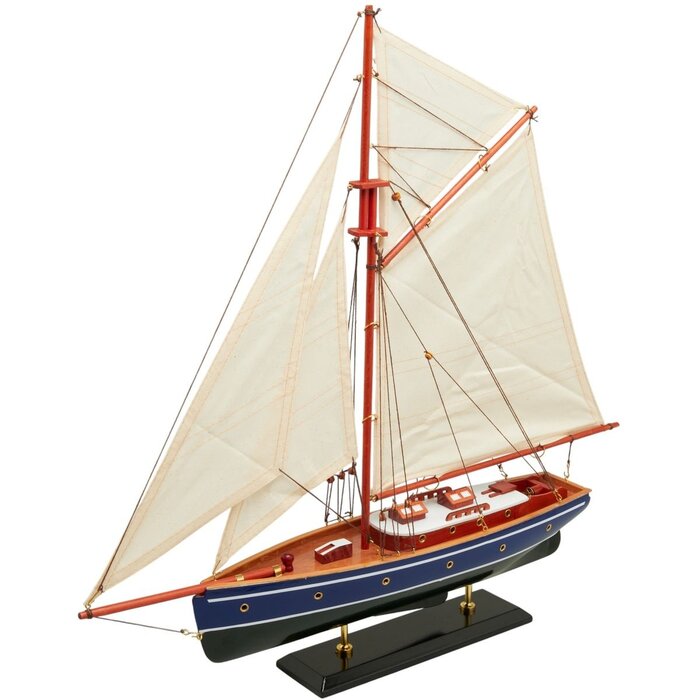 Zeilboot Model 58cm Blauw