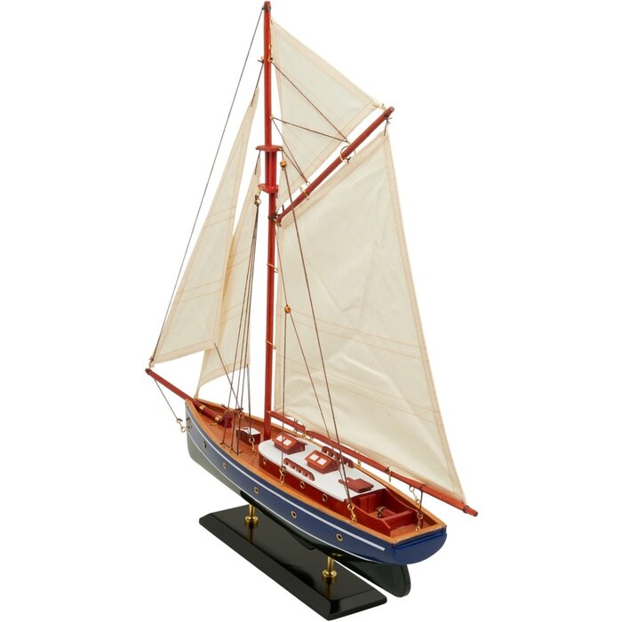 Zeilboot Model 58cm Blauw