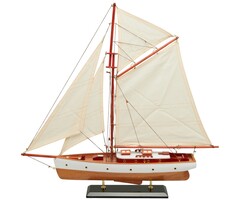 Sailboat Model 58cm White