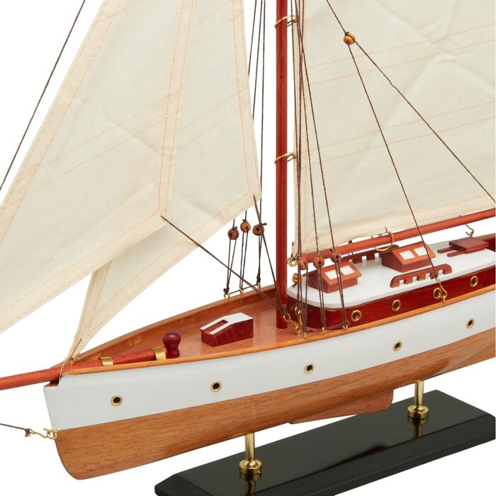 Sailboat Model 58cm White