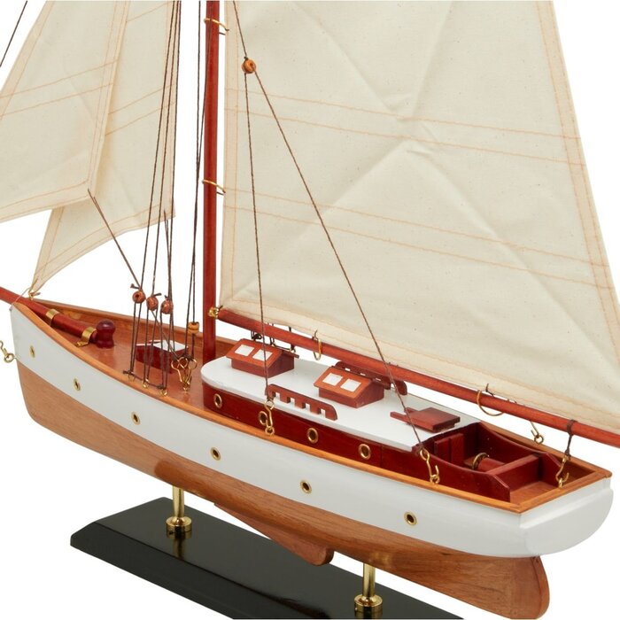 Zeilboot Model 58cm Wit