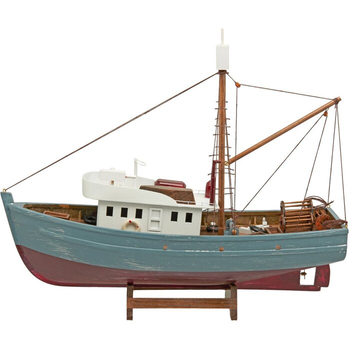 Model Vissersboot 44cm Kadetgrijs