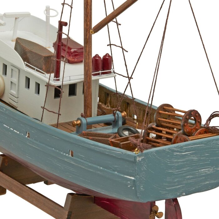 Model Vissersboot 44cm Kadetgrijs