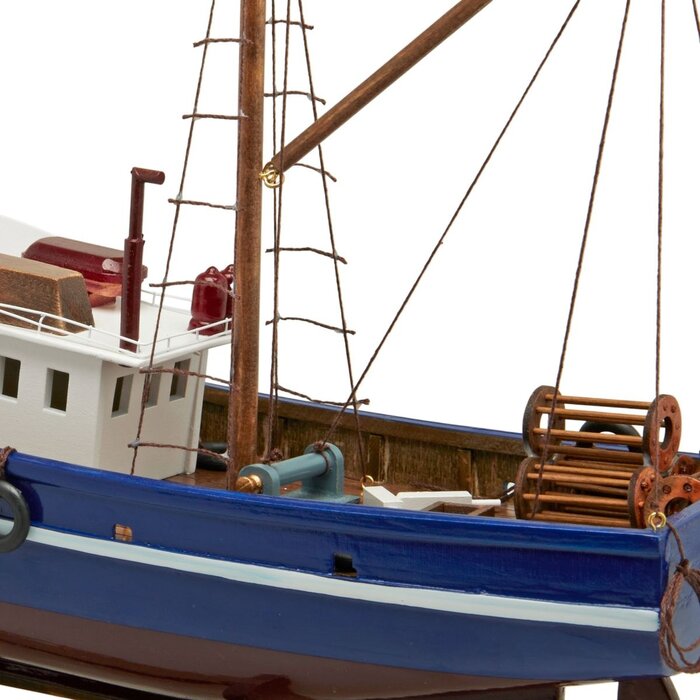Model Vissersboot 44cm Blauw