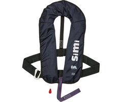 Eval Simi 160N Manual Inflatable Life Jacket with SS Buckle Blue