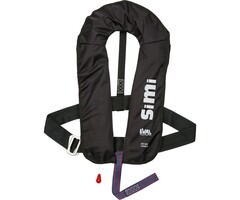 Eval Simi 160N Manual Inflatable Life Jacket with SS Buckle Black
