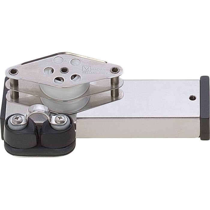 Viadana End Stop with Double Becket Block & Cam Cleat for Track 31x19mm