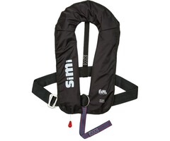 Eval Simi 160N Automatic Inflatable Life Jacket with SS D-Ring Black
