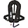 Eval Simi 160N Automatic Inflatable Life Jacket with SS D-Ring Black