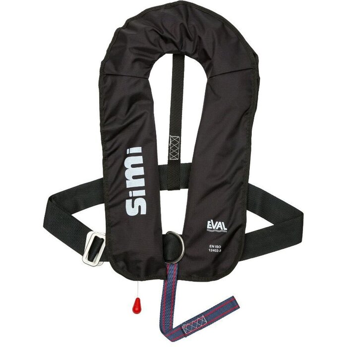 Eval Simi 160N Automatic Inflatable Life Jacket with SS D-Ring Black