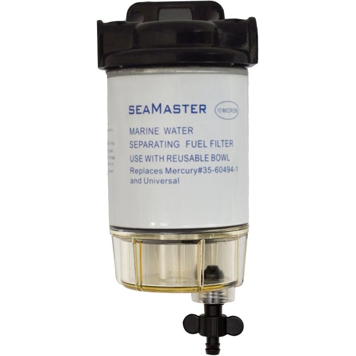 Brandstoffilter Waterafscheider Benzine met Aftapkraan voor Mercury - 35-60494-1 en Universeel