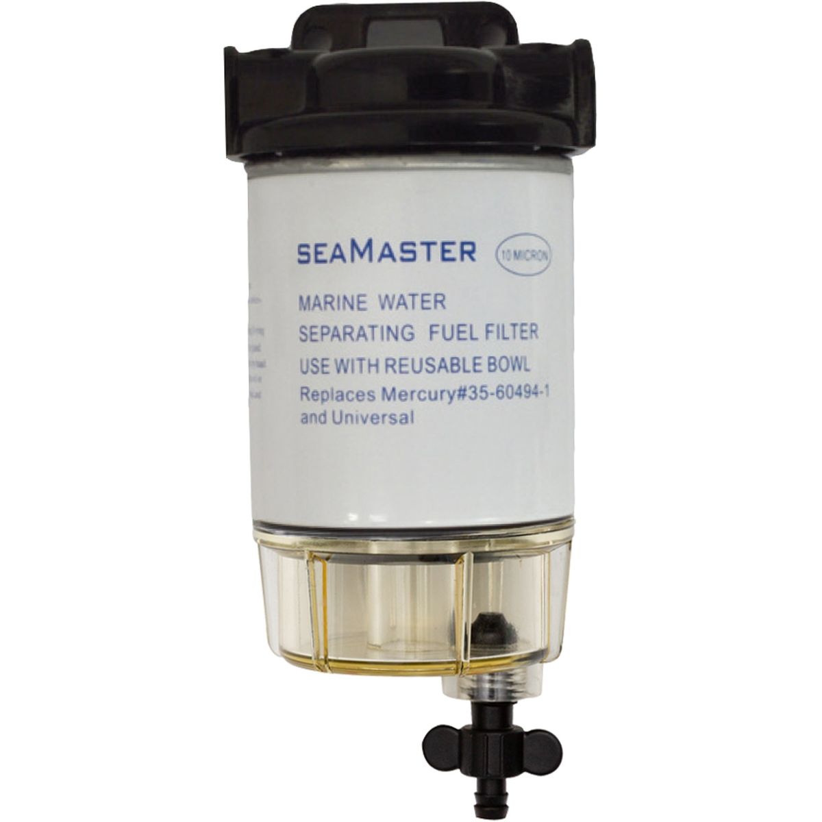 Brandstoffilter Waterafscheider Benzine met Aftapkraan voor Mercury - 35-60494-1 en Universeel