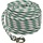 12mm x 40m Zeilval met Gesplitste Snapsluiting Wit-Groen