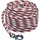 10mm x 30m Zeilval met Gesplitste Snapsluiting Wit-Rood