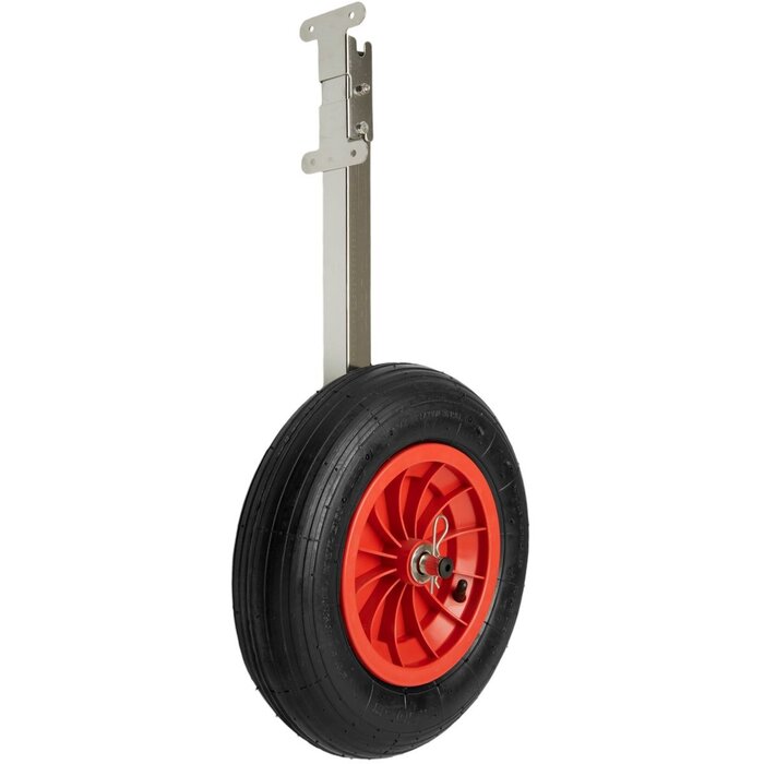 Transom Wheels For Inflatable Boat 37cm 2 Positions SS316