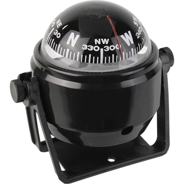Eval 62mm Dome Boat Compass Black